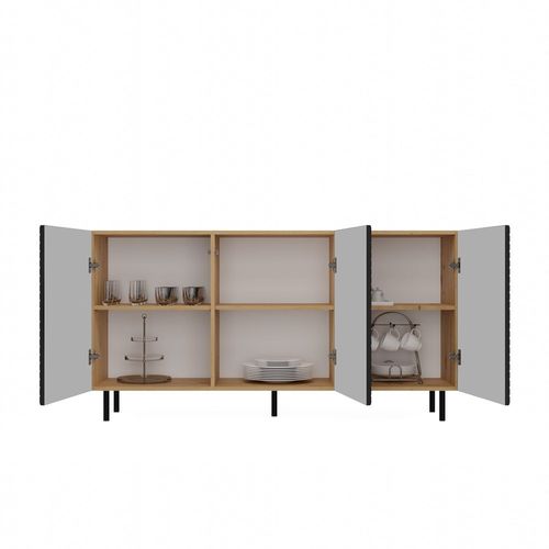 Komoda KAMA 3D SLIM ARTISAN CZARNY na Arena.pl