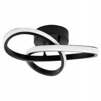 Lampa Sufitowa LED PLAFON Żyrandol 24W Barwa Neutralna Czarna do