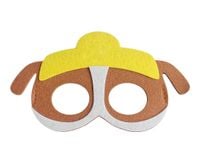 Maska filcowa Konstruktor- Psia Brygada Psi Patrol Paw Patrol Rubble buldog przebranie urodziny