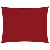 Prostokątny żagiel ogrodowy, tkanina Oxford, 3x4 m, czerwony