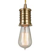 Loftowa lampa wisząca DOUILLE-P-AB do przedpokoju mosiądz