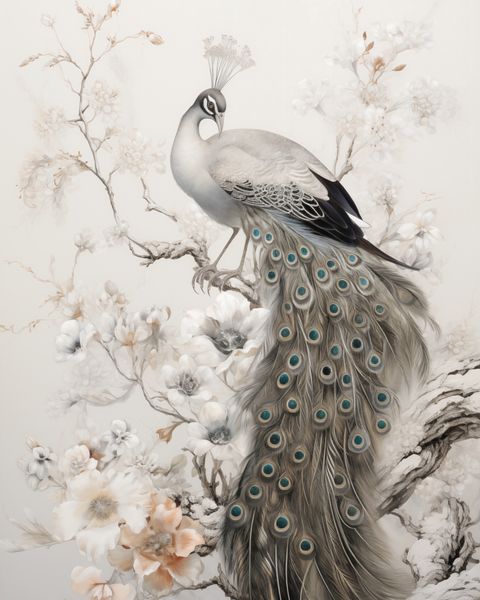 Plakat 40x50cm Pawia Gracja zdjęcie 1