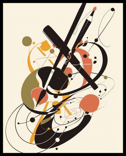 Plakat 40x50cm Abstrakcyjny Rapsod na Arena.pl