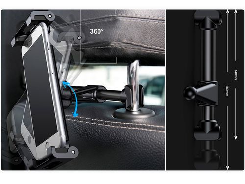 BASEUS UCHWYT SAMOCHODOWY NA ZAGŁÓWEK DO TABLETU na Arena.pl