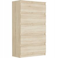 DUŻA KOMODA 5 SZUFLAD SZAFKA Sonoma POLSKIE MEBLE R-5 SONOMA