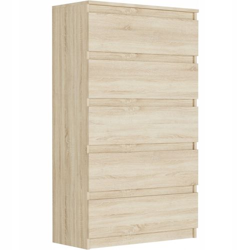 DUŻA KOMODA 5 SZUFLAD SZAFKA Sonoma POLSKIE MEBLE R-5 SONOMA na Arena.pl