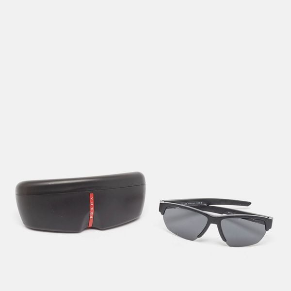 Prada Black SPS03Y Linea Rossa Shield Sunglasses zdjęcie 1