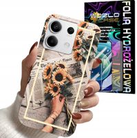 ETUI DO XIAOMI NOTE 13 5G - SŁONECZNIK KWIATY DLA KOBIET PLECKI + FOLIA