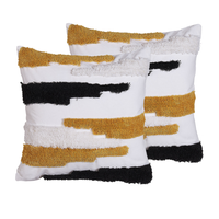 Zestaw 2 poduszek dekoracyjnych 45 x 45 cm wielokolorowa MONARDA