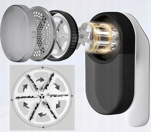 Golarka Maszynka JJM do ubrań akumulatorowa na zmechacenia kulki USB na Arena.pl