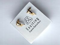 Spinki do mankietów EXC Błyskawica Piorun Ognisty dla Elektryka pozłacane