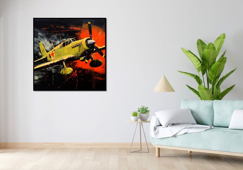 Plakat 100x100cm Barwny Przelot zdjęcie 4
