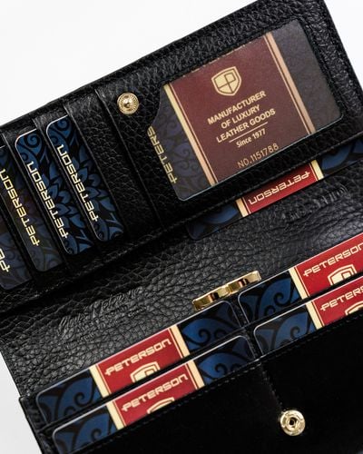 elegancki portfel damski z wężowym wzorem - peterson na Arena.pl