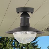 Zewnętrzna LAMPA sufitowa OSLO 8716 Rabalux ogrodowa OPRAWA industrialna outdoor IP44 czarna