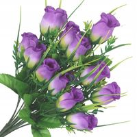 RÓŻA RÓŻE BUKIET GAŁĄZKI SZTUCZNE KWIATY 12szt