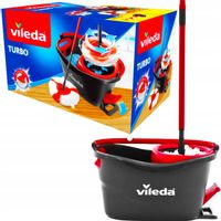 MOP Vileda OBROTOWY do podłóg + WKŁAD WIADRO ERGONOMICZNY DO SPRZĄTANIA 2W1