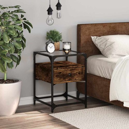 Szafka nocna, przydymiony dąb, 40x40x55 cm na Arena.pl