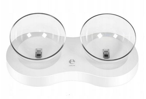 Podwójna Miska dla Kota Miska dla małego Psa Regulowana Antypoślizgowa na Arena.pl