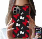 ETUI DO IPHONE 11 PRO - KOKARDKI CZERWONO BIAŁE MYSZKA, WZORY