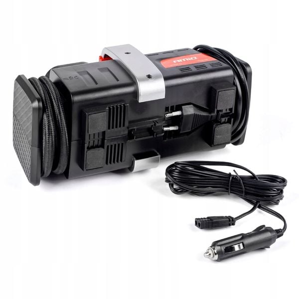 KOMPRESOR SAMOCHODOWY SPRĘŻARKA POMPKA 12V + 220V zdjęcie 5