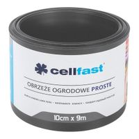 obrzeże trawnikowe płaskie 10cm x 9m grafitowe cellfast
