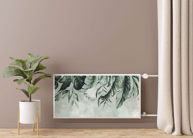 Mata MAGNETYCZNA Kaloryfera Tropikalne Liście Rośliny 100cm x 60cm zdjęcie 7