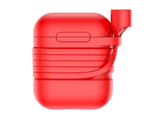 Baseus etui 2w1 pasek strap do Apple Airpods case Red na Arena.pl