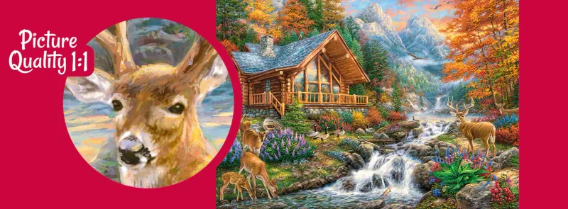 Puzzle 1000 elementów. Alpejski spokój 30400 zdjęcie 3