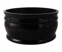 Duża misa nagrobkowa czarna donica na grób nagrobna na cmentarz 27cm