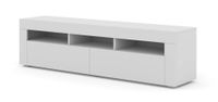 Szafka RTV MORENO 160 cm stojąca wisząca biały mat