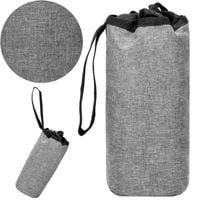 Kosz do przechowywania zabawek pojemnik z uchem szaro-żółty