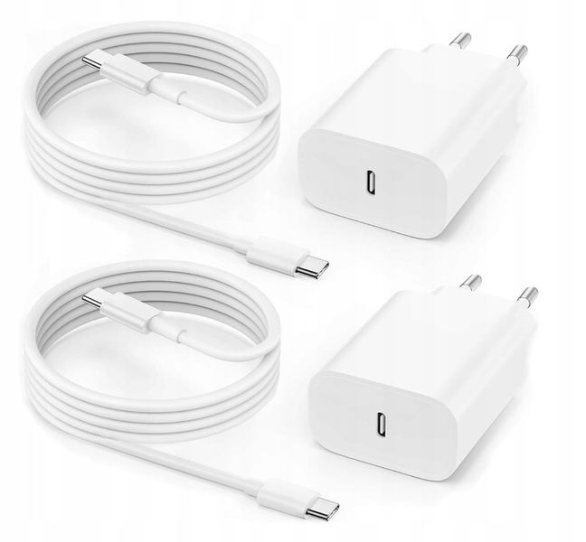 SZYBKA ŁADOWARKA DO IPHONE KOSTKA 25W + KABEL 1M / USB-C - IPHONE zdjęcie 1