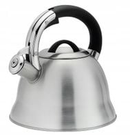 Czajnik satynowy stalowy Edenberg 3 l szary z gwizdkiem