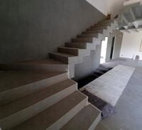 Szare płytki na schody 120x30 barwione w masie R10