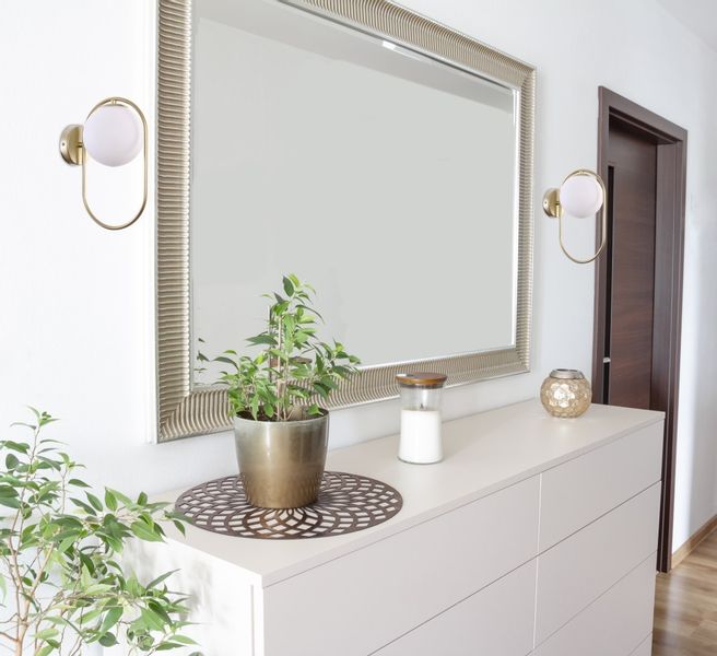 Cordel kinkiet 1x28W G9 ring mosiądz zdjęcie 3