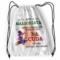 Plecak Dla Małgorzaty Sportowy Szkolny Worek Torba Z Nadrukiem Ze Zdjęciem