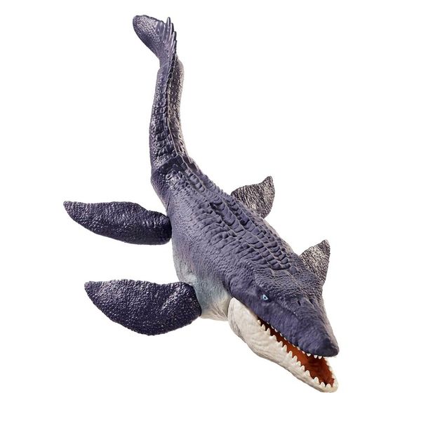JURASSIC WORLD DINOZAUR MOSASAURUS 71cm HNJ56 zdjęcie 14