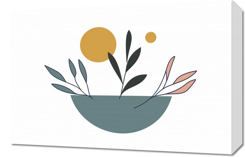 Obraz 60x40cm Miska Roślinności zdjęcie 1