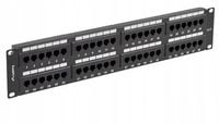 Patch panel Lanberg PPU6-2048-B 48 port 2U 19" kat.6 czarny