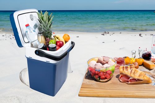 Lodówka turystyczna USB 29l niebieska z wyświetlaczem + wkład gratis na Arena.pl