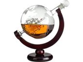 Karafka do whisky globus statek stojak premium