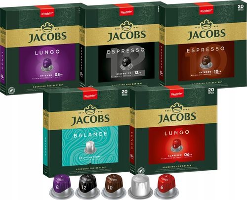 SUPER ZESTAW JACOBS D.EGBERTS KAWA NESPRESSO 10x10 na Arena.pl