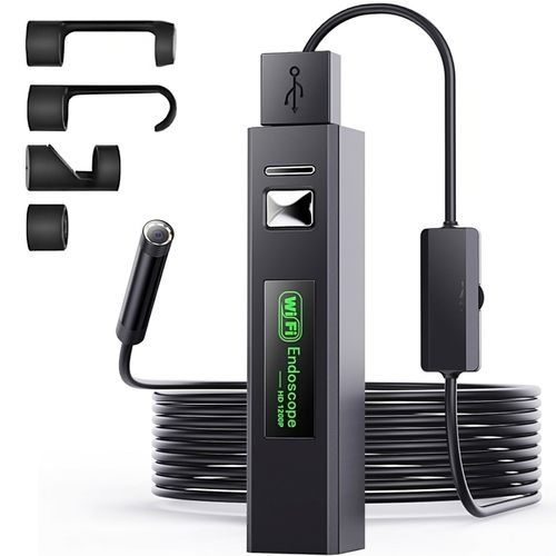 Kamera endoskopowa do telefonu 8 LED 4 końcówki Full HD Wi-Fi Android iOS na Arena.pl