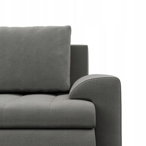 NAROŻNIK FORESTA XL JASNY SZARY KANAPA Rozkładana KRONOS VELVET na Arena.pl