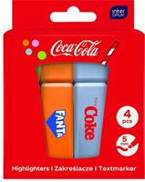 zakreślacze 4 kol. w pudełku coca cola mix1 3099