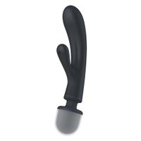 wibrator króliczek z masażerem triple lover grey satisfyer