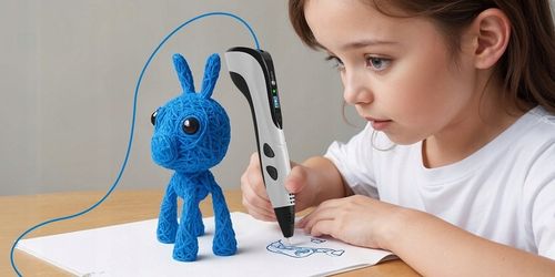 DŁUGOPIS 3D DLA DZIECI DRUKARKA MODEL PRO+ WKŁADY 160 METRÓW+ MATA OCHRONNA na Arena.pl