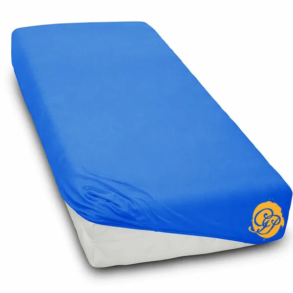 Prześcieradło frotte 140x200cm NIEBIESKI zdjęcie 1