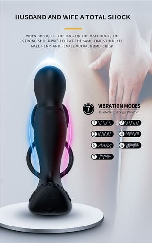 wibrator silicone massager 7 function and heating function, black na Arena.pl