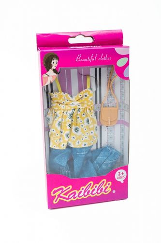 Ubranka dla Lalek SPODNIE BLUZKA TOREBKA Ciuchy #A1 na Arena.pl
